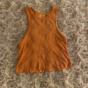 BDG orange godfather tank urban outfitters